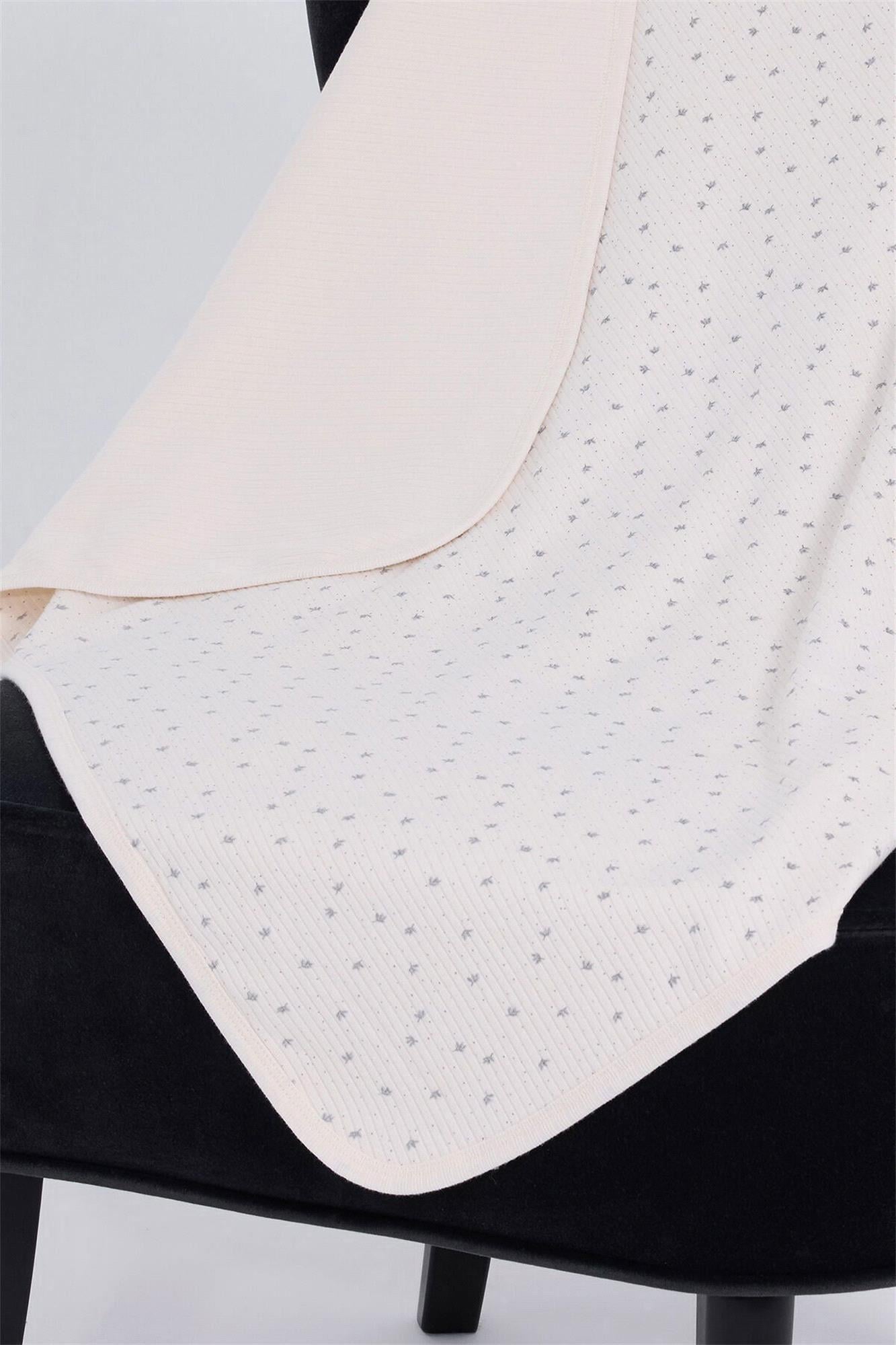 U.S. Polo Assn. Kız Bebek Battaniye Ekru USB2498