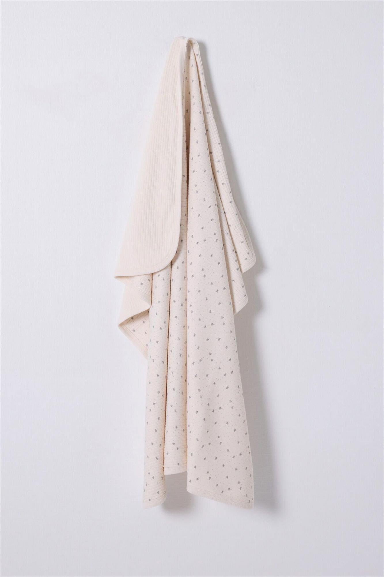 U.S. Polo Assn. Kız Bebek Battaniye Ekru USB2498