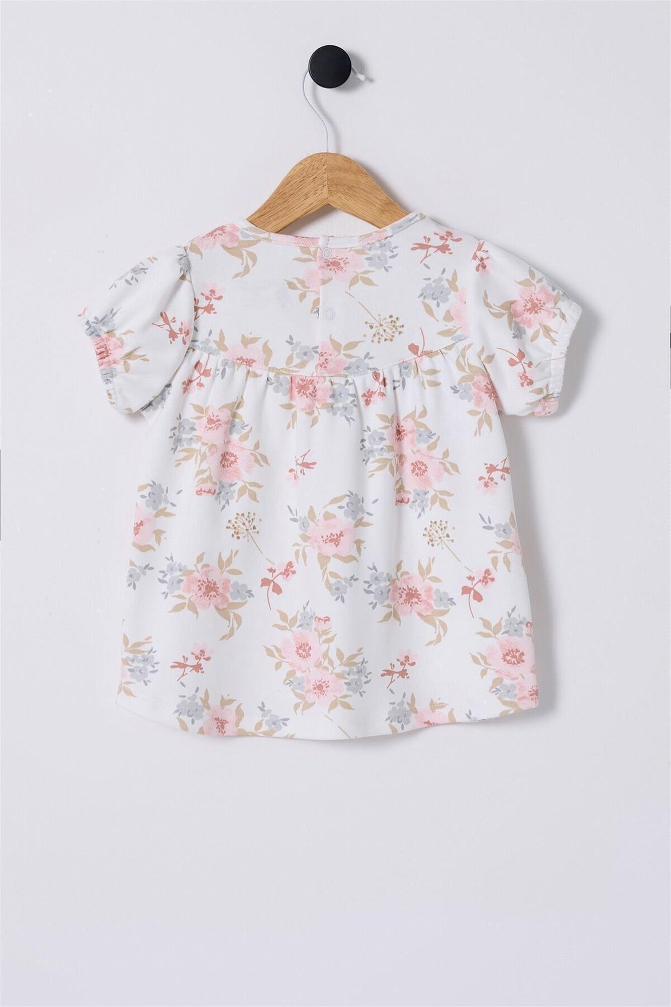 U.S. Polo Assn. Kız Bebek Elbise Beyaz USB2417