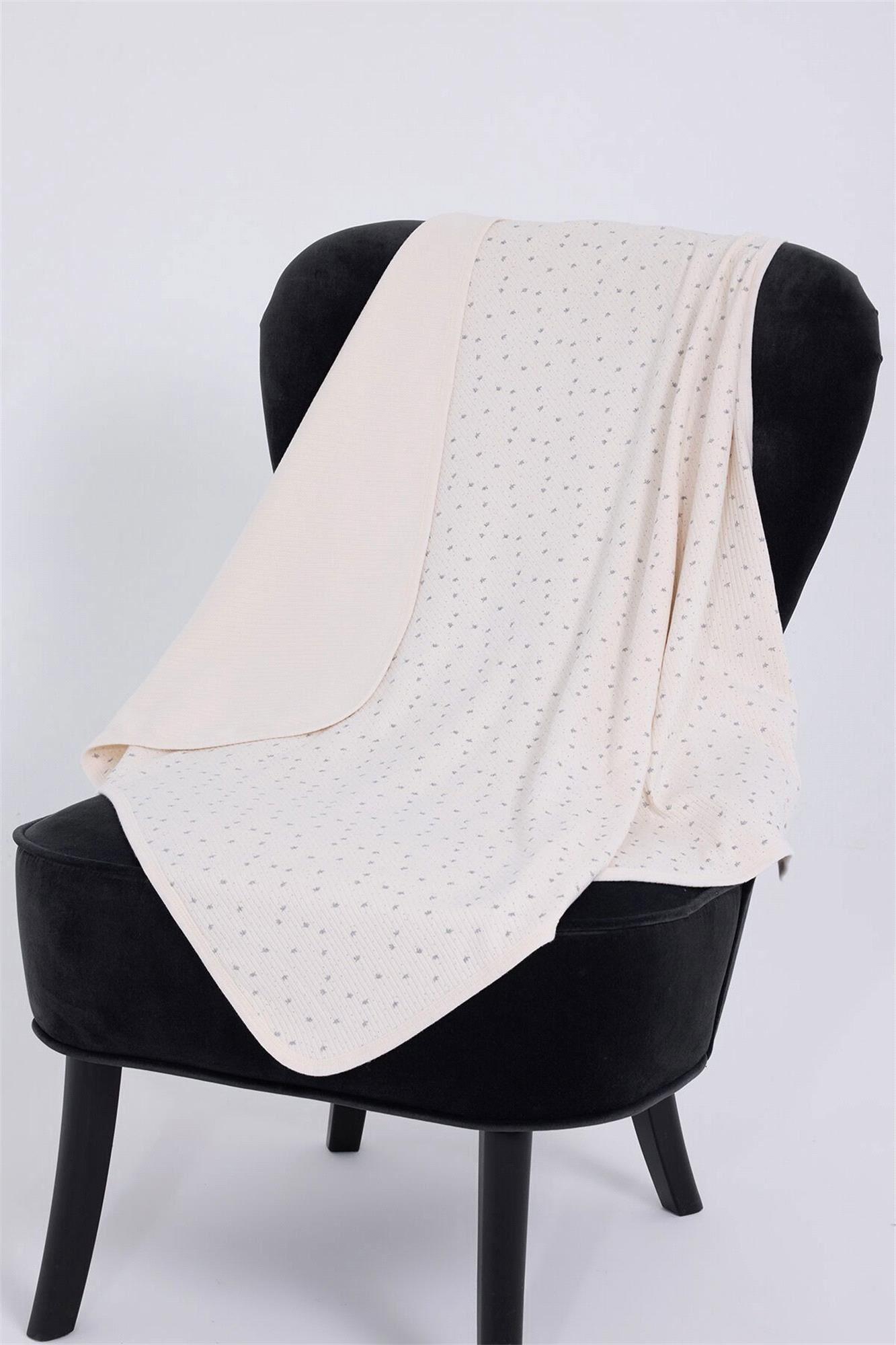 U.S. Polo Assn. Kız Bebek Battaniye Ekru USB2498