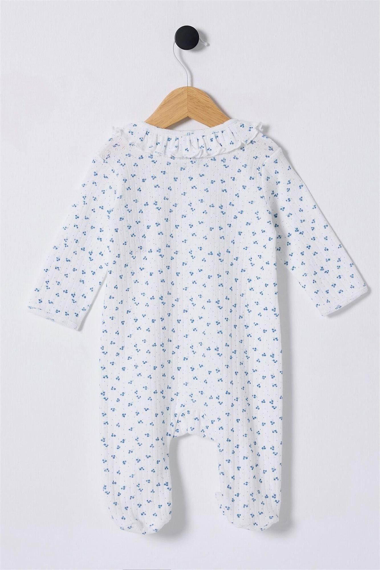 U.S.Polo Assn. Kız Bebek Tulum Mavi USB2435