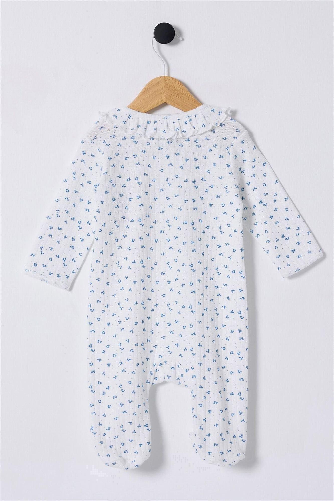 U.S.Polo Assn. Kız Bebek Tulum Mavi USB2435