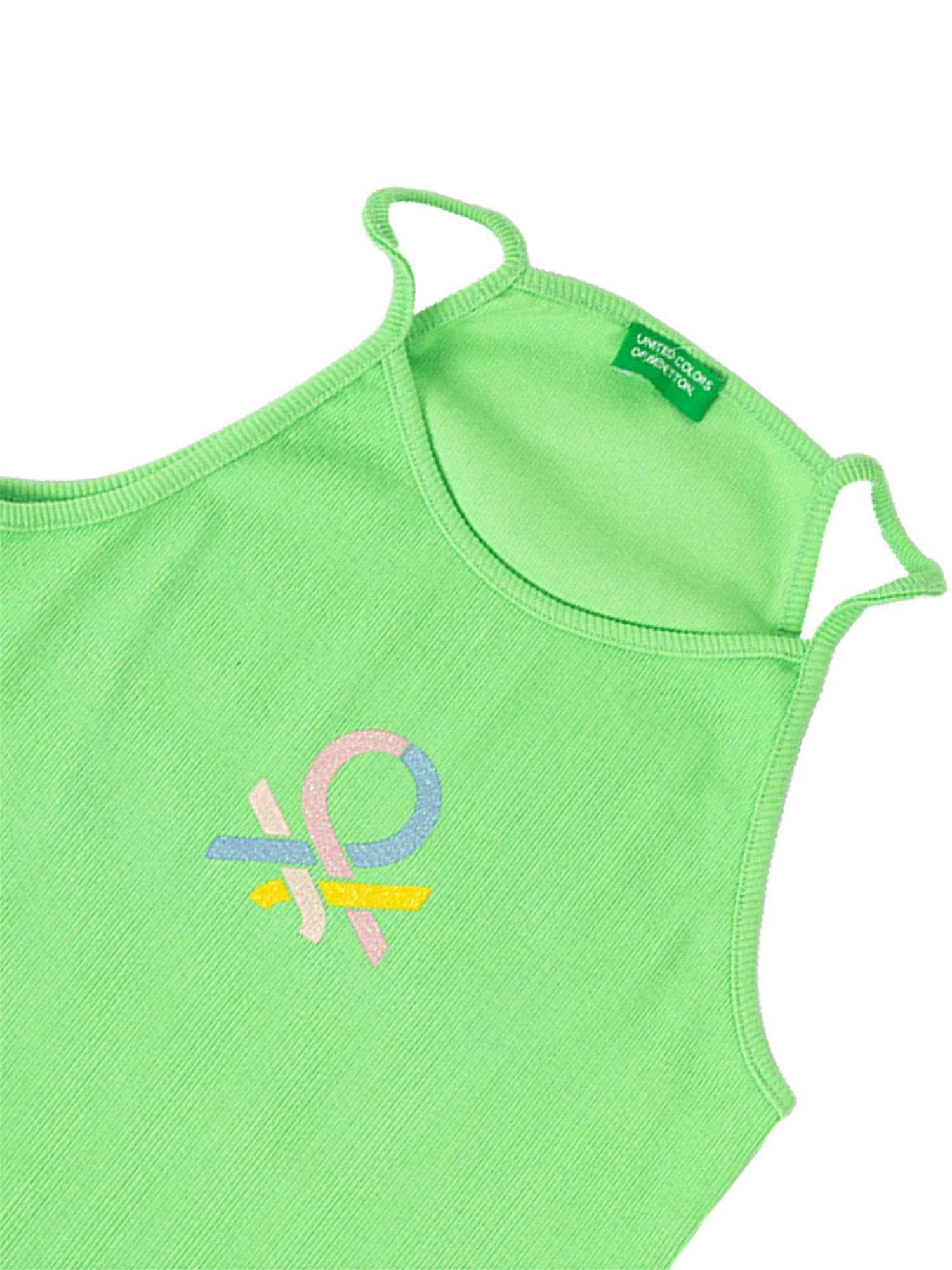 United Colors Of Benetton Kız Çocuk Askılı Atlet Mint G21290