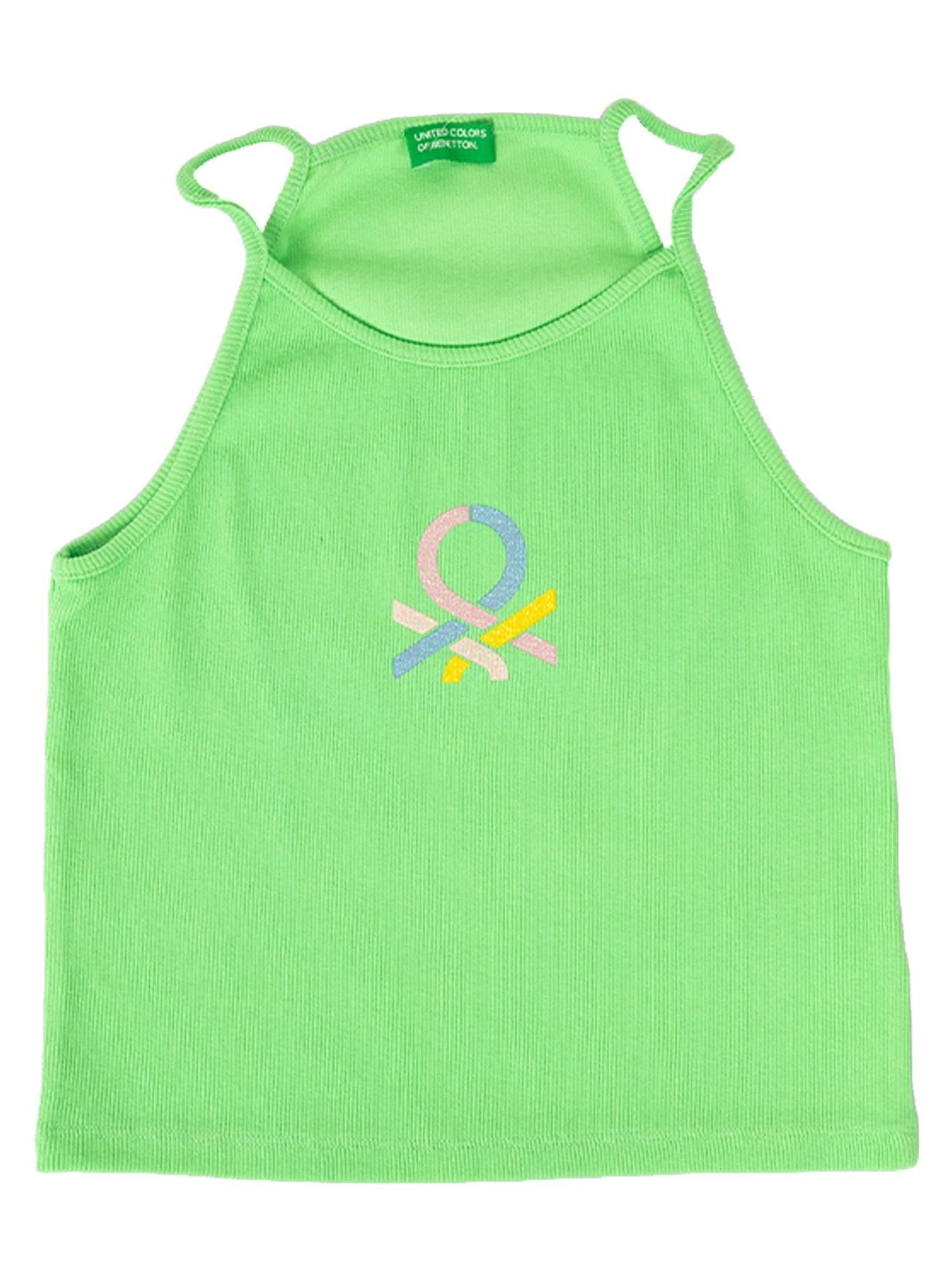 United Colors Of Benetton Kız Çocuk Askılı Atlet Mint G21290