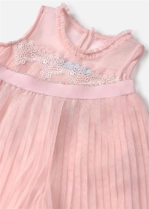 Abel&Lula Kız Çocuk Piliseli Tül Pantolon Takım Pembe 5274