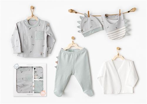 Andywawa Bebek Dinozor 5li Hastane Çıkış Seti Yeşil AC26000