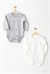 Andywawa Bebek Keep Smiling 2li Body Set Gri AC26036