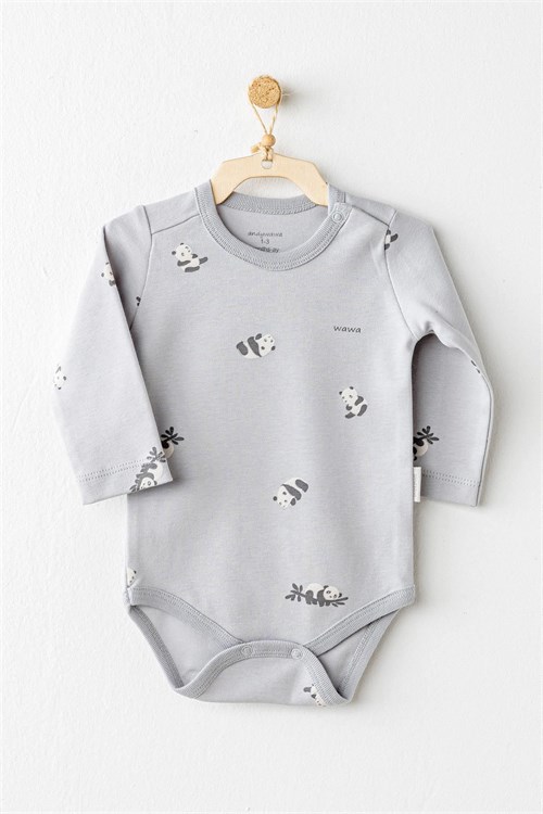 Andywawa Bebek Keep Smiling 2li Body Set Gri AC26036