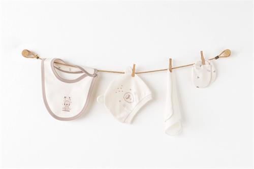 Andywawa Bebek My 1 St 10lu Hastane Çıkış Seti Ekru AC26181