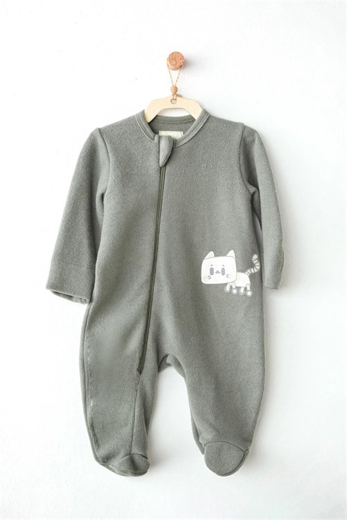 Andywawa Bebek Romper Casual Tulum Yeşil AC26210