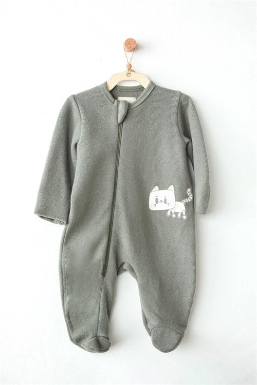 Andywawa Bebek Romper Casual Tulum Yeşil AC26210