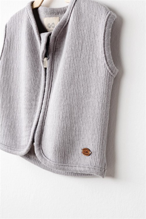 Andywawa Bebek Vest Casual Yelek Gri AC26207