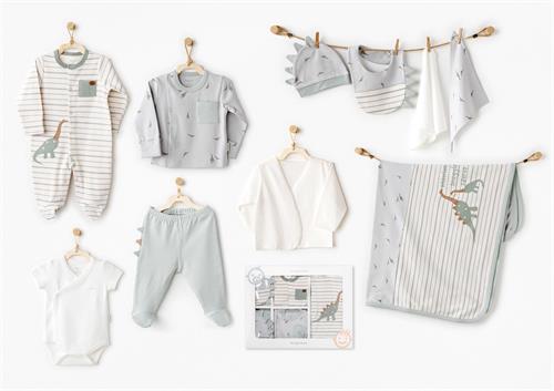 Andywawa Erkek Bebek Dinozor 10lu Hastane Çıkış Seti Yeşil AC26001