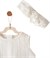 Andywawa Kız Bebek Baby Chic Bandanalı Alt Üst Takım Ekru AC26643