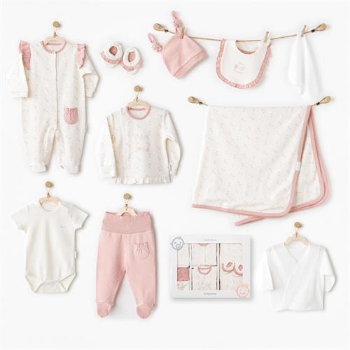 Andywawa Kız Bebek Mon Petit Amour 10lu Hastane Çıkış Seti Ekru AC26081