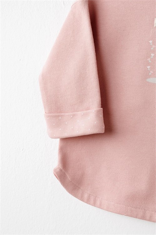 Andywawa Kız Bebek Mon Petit Amour Alt Üst Takım Pembe AC26087