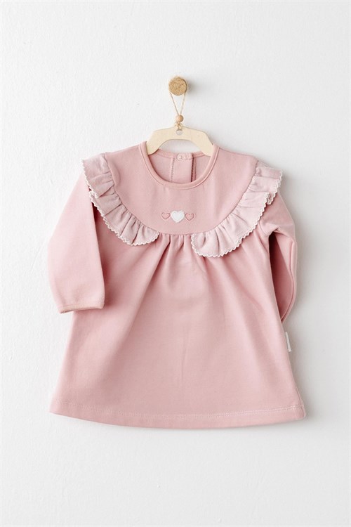 Andywawa Kız Bebek Mon Petit Amour Elbise Pembe AC26092