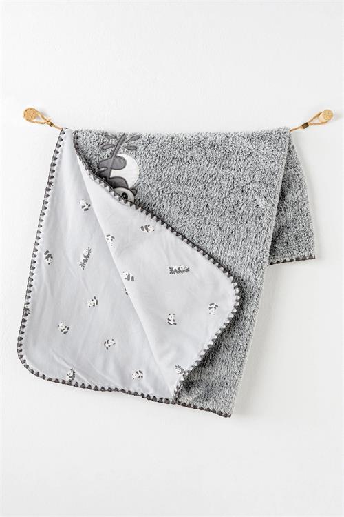 Anywawa Bebek Keep Smiling Battaniye Gri AC26033