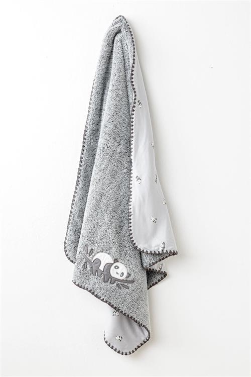 Anywawa Bebek Keep Smiling Battaniye Gri AC26033