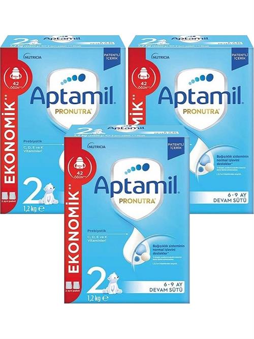 Aptamil 2 Devam Sütü 1200 gr 3 Adet