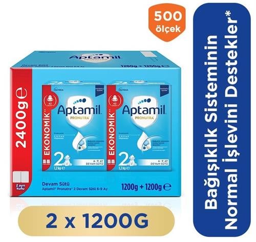 Aptamil 2 Devam Sütü 1200 gr 6-9 Ay 2li