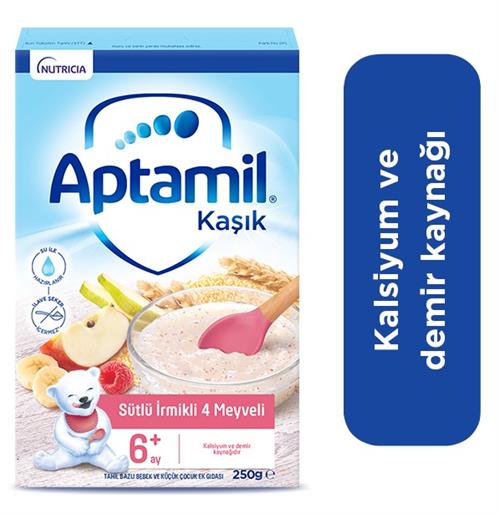 Aptamil Sütlü İrmikli 4 Meyveli Kaşık Maması
