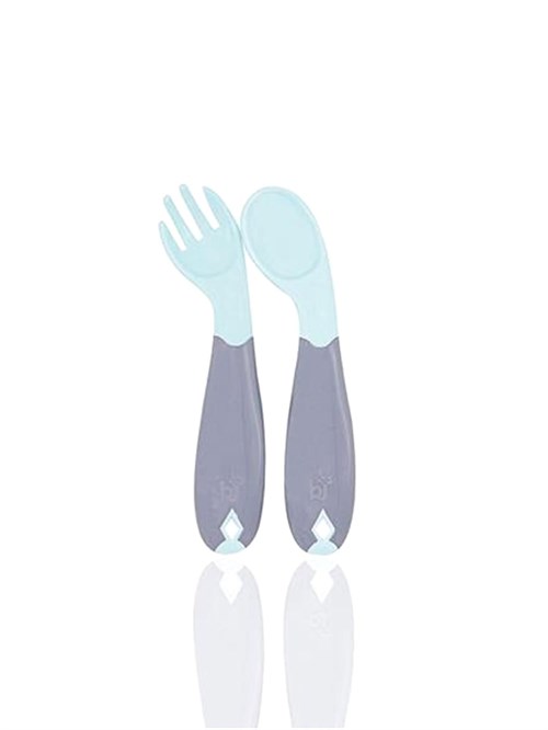 Babyjem Açılı Çatal Kaşık Set Yeşil Art-703