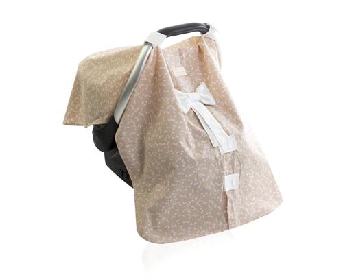 Babyjem Çiçekli  Ana Kucağı Örtüsü Somon Art-710