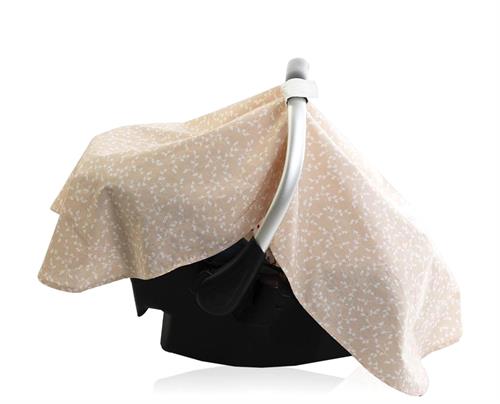 Babyjem Çiçekli  Ana Kucağı Örtüsü Somon Art-710