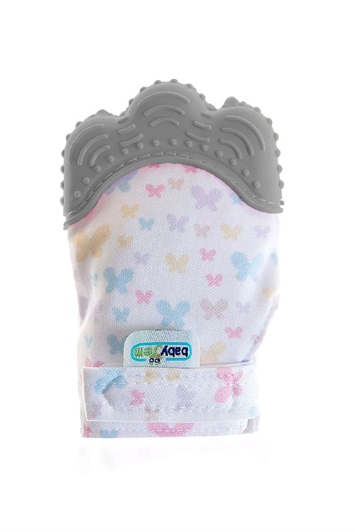 Babyjem Diş Kaşıyıcı Eldiven Gri Kelebek ART-526