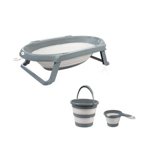Babyjem Katlanır Banyo 3lü Set Antrasit Art-765