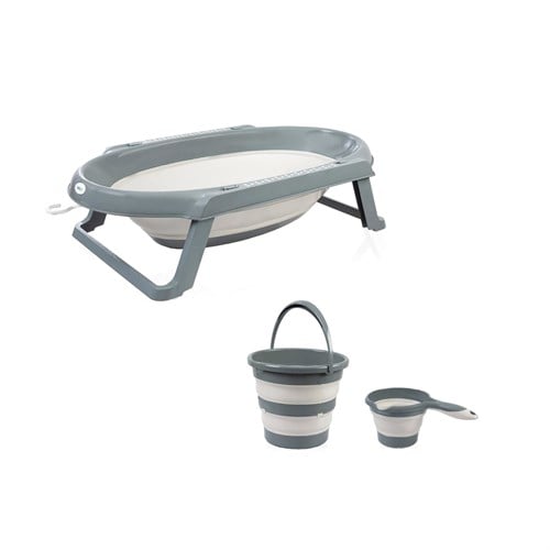 Babyjem Katlanır Banyo 3lü Set Antrasit Art-765