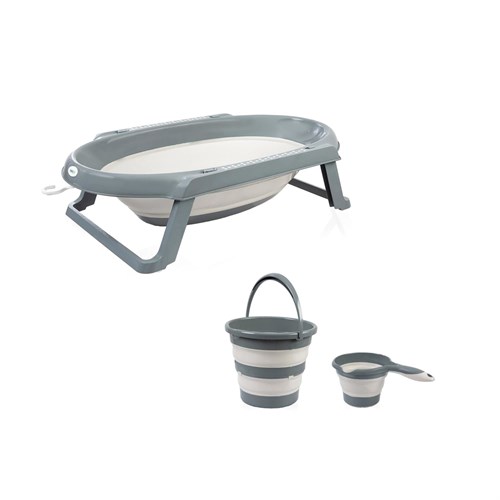 Babyjem Katlanır Banyo 3lü Set Antrasit Art-765