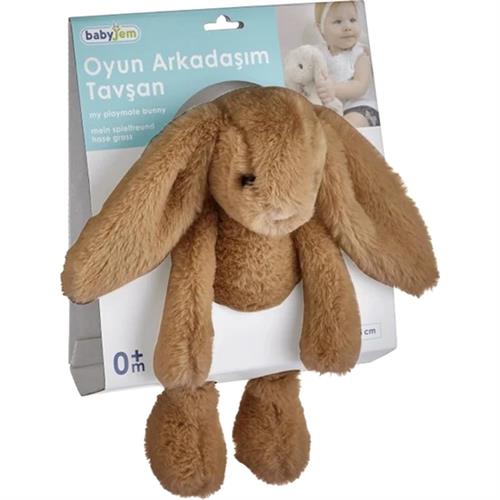 Babyjem Uyku Arkadaşım Oturabilen Tavşan Açık Kahve 30 Cm Art-730