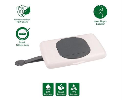 Been Islak Mendil Kutusu Gri BN-740IMK