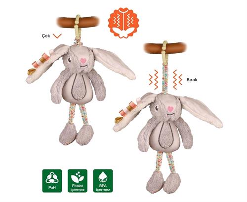 Been Titreşimli Seyahat Arkadaşım Tavşancık Gri BN-740TST