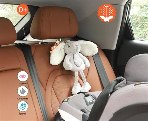 Been Titreşimli Seyahat Arkadaşım Tavşancık Gri BN-740TST