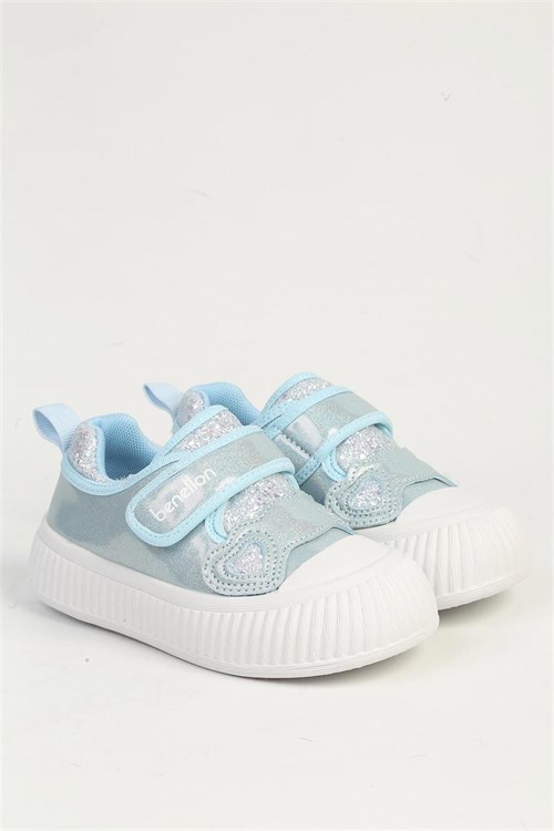 Benetton Kız Çocuk Simli Günlük Spor Ayakkabı Bebe Mavisi BNI-11410