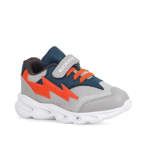 Buckhead Çocuk Faster Işıklı Spor Ayakkabı Gri BUCK4431