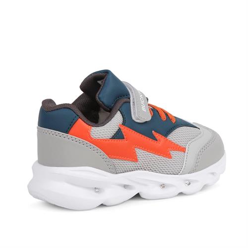 Buckhead Çocuk Faster Işıklı Spor Ayakkabı Gri BUCK4431