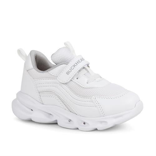 Buckhead Çocuk Glossy Max Işıklı Spor Ayakkabı Beyaz BUCK4432 