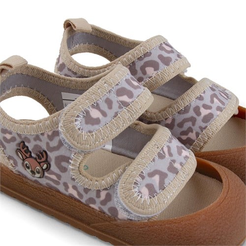 Buckhead Kız Bebek Çocuk Dater Cırtlı Sandalet Bej Buck4486