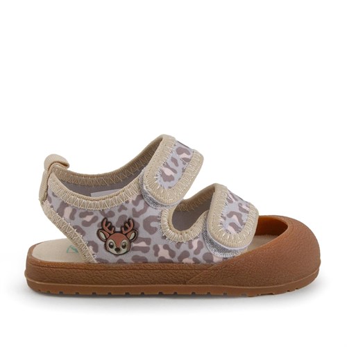 Buckhead Kız Bebek Çocuk Dater Cırtlı Sandalet Bej Buck4486