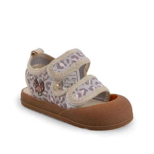 Buckhead Kız Bebek Çocuk Dater Cırtlı Sandalet Bej Buck4486