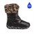 Buckhead Kız Çocuk Leopardo Tüylü Kar Botu Nero Buck1179