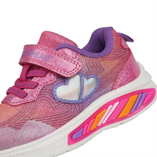 Buckhead Kız Çocuk Nina Işıklı Simli Spor Ayakkabı Pembe BUCK3042