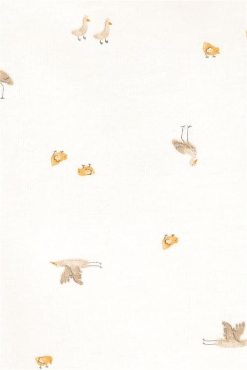 Carters Bebek 4lü Kısa Kollu Zıbın Set Krem 1T006810