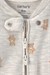 Carters Bebek Fermuarlı Patikli Tulum Gri 1V243510
