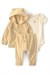 Carters Bebek Layette 3lü Kapüşonlu Ceket Alt Takım Sarı 1V418710