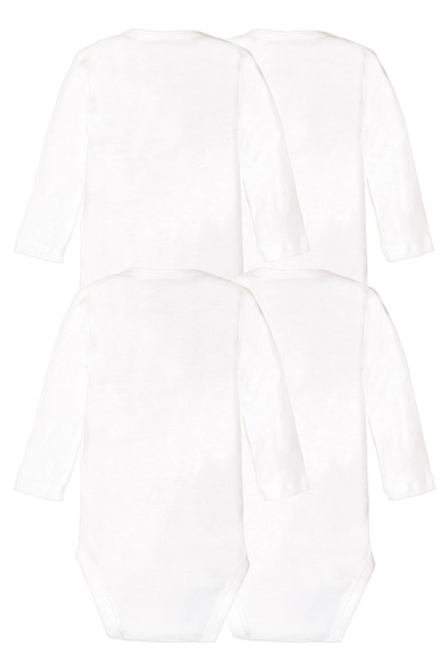Carters Bebek Uzun Kollu Body Set 4lü Paket Beyaz 1L930610